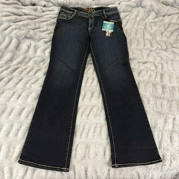 Denim - Hincapie Jeans Women 8 R Bootcut Dark Wash Stretch Denim Embroidered Western NWT